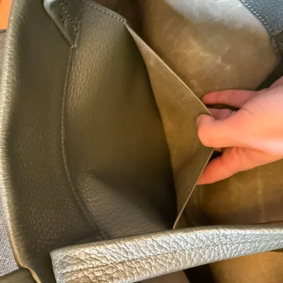 NWOT Cuyana Tall Easy Tote Dark Olive - Picture 4 of 13